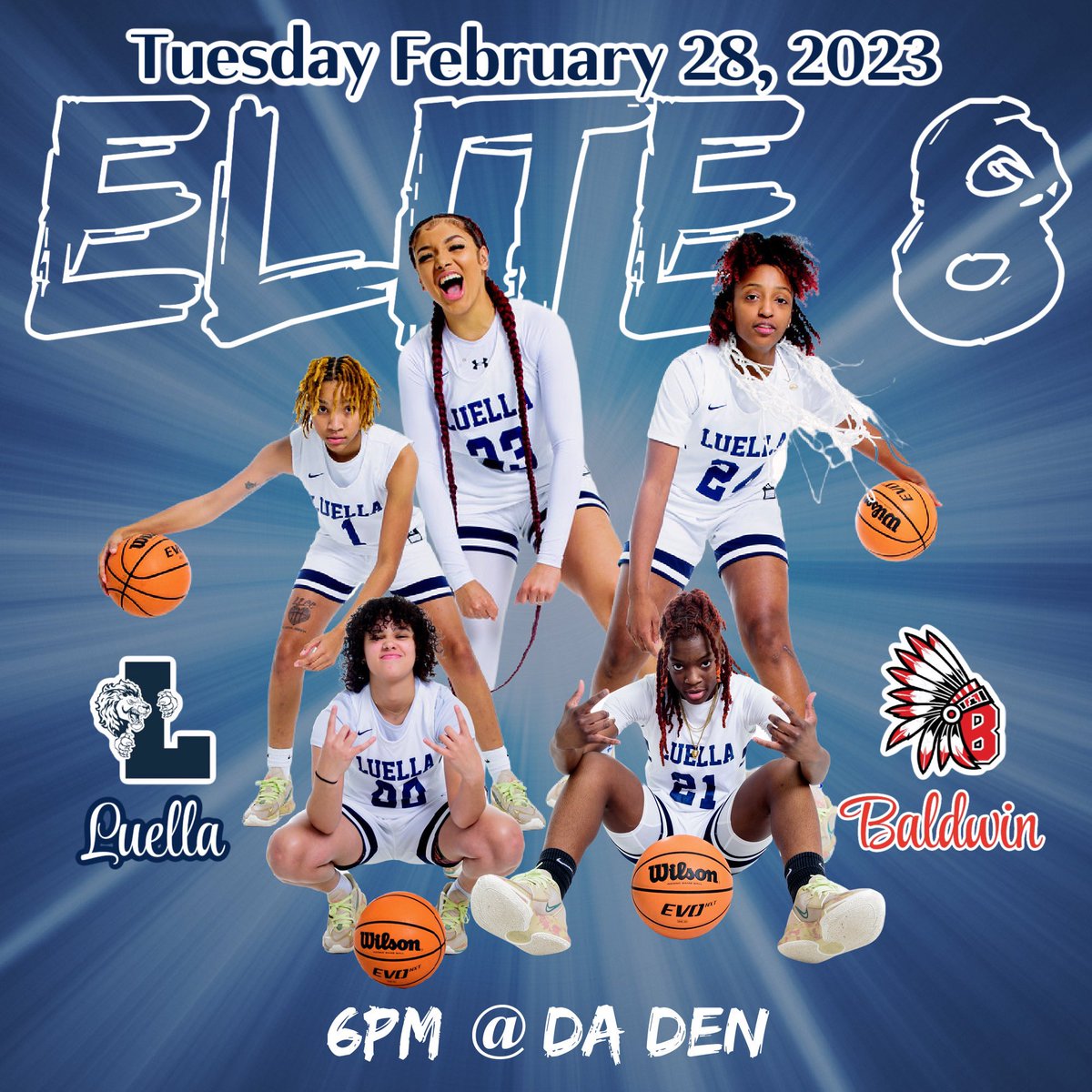 Jennifer Brown (@mzjenb) on Twitter photo Dinner Invites are out. Come watch the Lady Lions Eat vs Baldwin. Last Home game EVER in DA DEN for the Class of 2023. Special group of Young Ladies.
Dinner Served @ 6PM
π on gofan.com
Pack DA DEN
#MarchtoMacon #Elite8 Dinner Invites are out. Come watch the Lady Lions Eat vs Baldwin. Last Home game EVER in DA DEN for the Class of 2023. Special group of Young Ladies.
Dinner Served @ 6PM
π on gofan.com
Pack DA DEN
#MarchtoMacon #Elite8