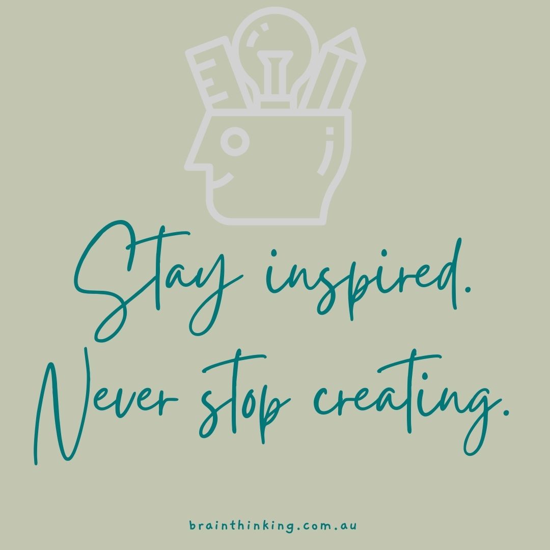 ake some time today to Stay inspired and
Never stop creating.✔

#stayinspired #staycreative #bizcoach #bizcoach #businesscoach #businessmentor ##cvhelp #candidatementor #businessmentor #lifementor #lifecoachforwomen #lifecoach #hbdiconsultant