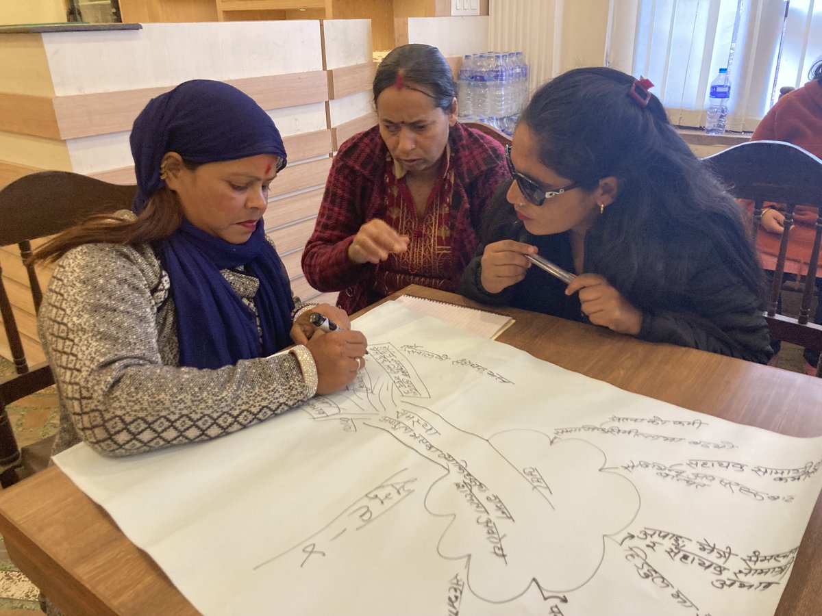 PahichanNepal's tweet photo. Group work to focus on problem and issues by Women with disability’s leaders from different provinces, initiated by Pahichan Nepal
#pahichannepal
#womenwithdisability
#problemandsolution
#groupwork https://t.co/INbmFE9CIF
