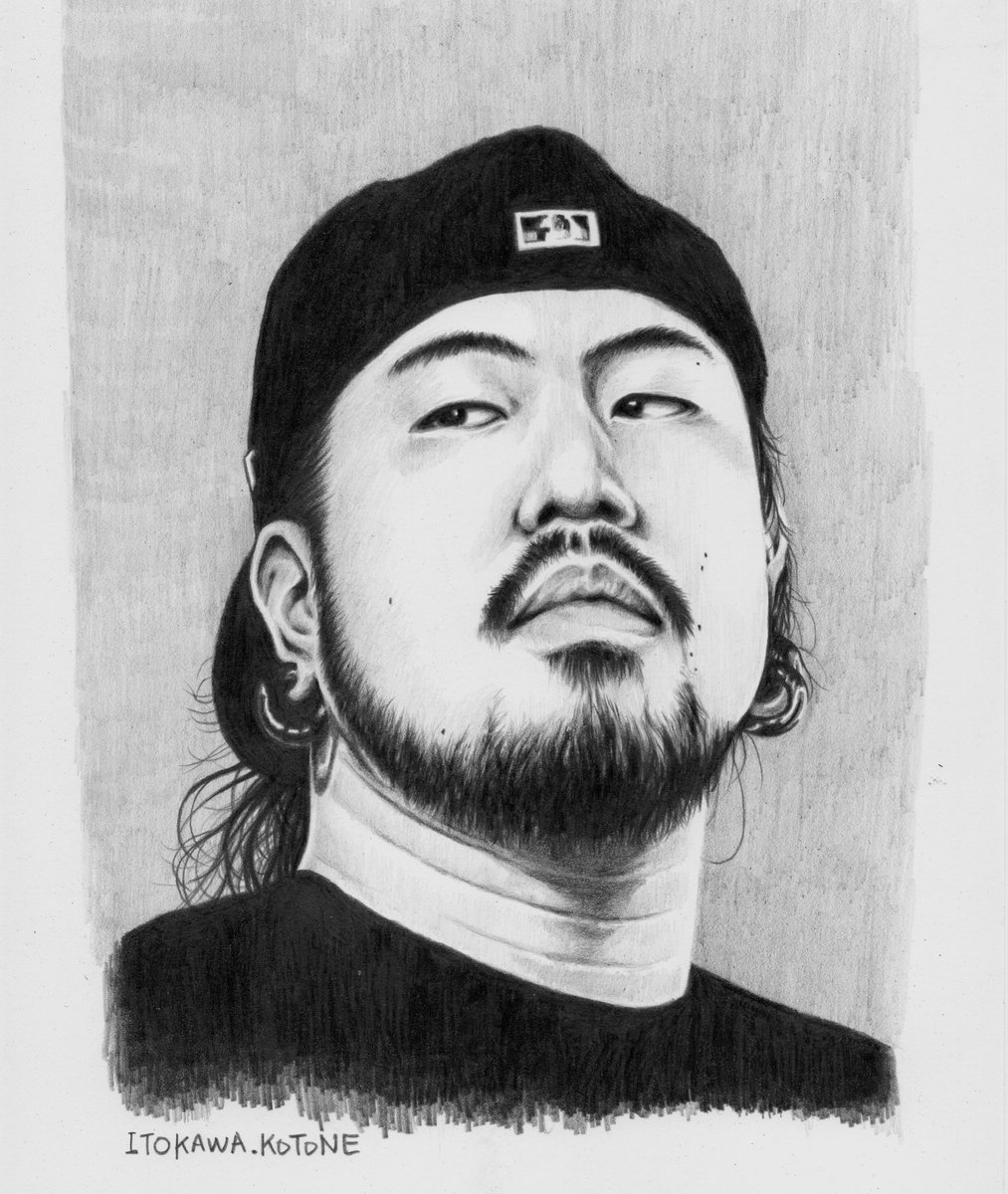 鉛筆でTomonoriさんを描きました🙌
これでラスベガス全員描けた〜！😆🙌