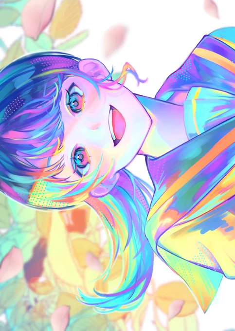 ブルベ夏! #イラスト 