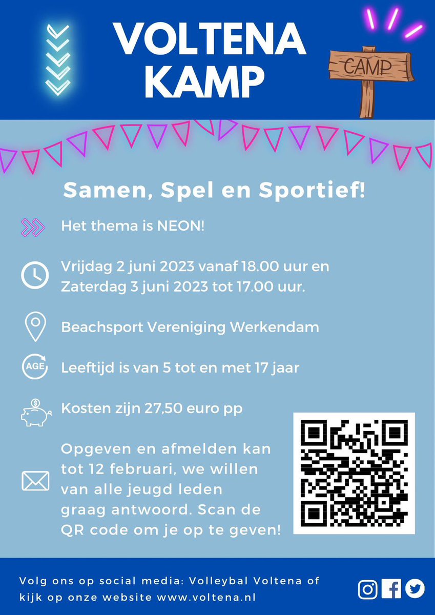 Ism <a href="/Voltena_NL/">Voltena</a> organiseren we een kamp voor jeugdleden op de Copakadijk! Geen lid? 
Informeer naar mogelijkheden
 
Opgeven kan nog deze week. Opgeven is meemaken😀

m.facebook.com/story.php?stor…