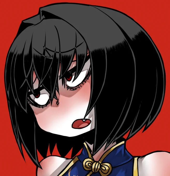 ミディアムボブなら前下がりに限る(諸説あり)。#ミディアムボブ#前下がりボブ 