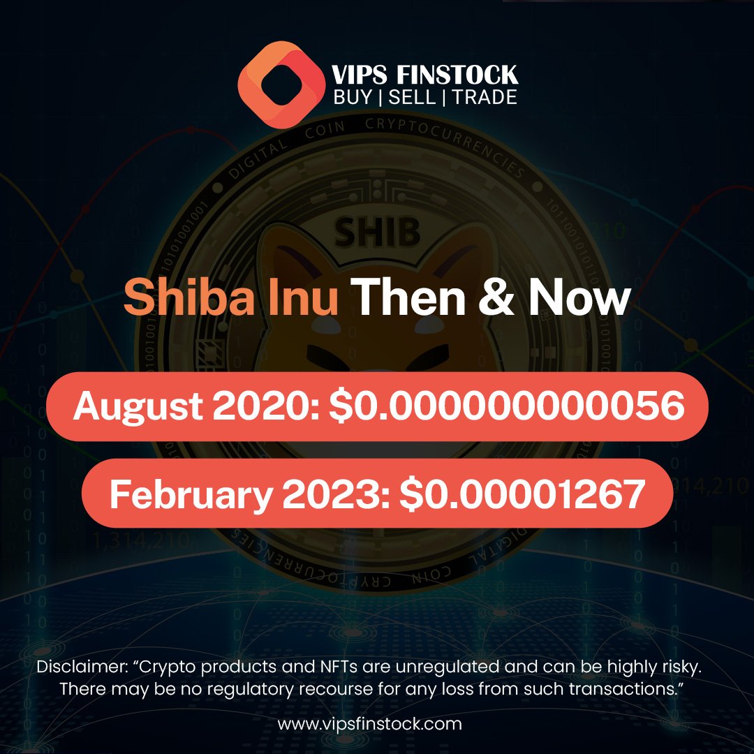 VIPS_Finstock's tweet photo. Shiba Inu is one of the hottest crypto coins in the market today.
#shibainu #SHIB #crypto #shiba #vipsfinstock https://t.co/TIiqCK6l0h