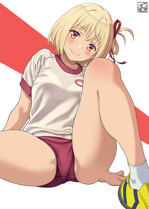 ちさとさん体操服ver。#リコリスリコイル #錦木千束 #アニジャジコ 
