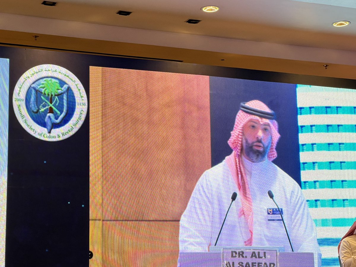 AliMAlsaffar's tweet photo. Honored for the invitation by @sscrssa to present our local experience in advanced colorectal malignancy.
A special thanks to my mentor @AlhomoudSamar for her continuous support.
بدعوة كريمة من @sscrssa تشرفت بإلقاء محاضرة عن علاج اورام القولون المتقدمة https://t.co/mBUDxIpaHv