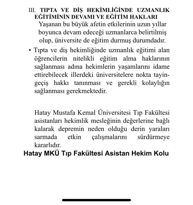 tibbiyelisozluk's tweet photo. Hatay MKÜ Tıp Fakültesi Asistan Hekimlerinden geldi. Paylaşıyoruz .. https://t.co/sxiwQgl8lS