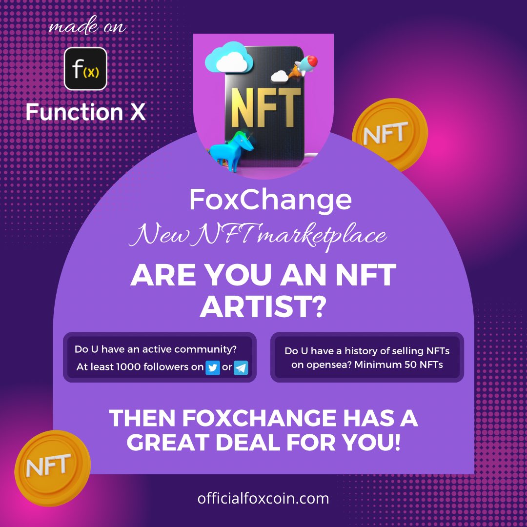 FXfriendss's tweet photo. @coingecko #NFT #NFTmarketplace #FoxChange https://t.co/pN33mwYDFy