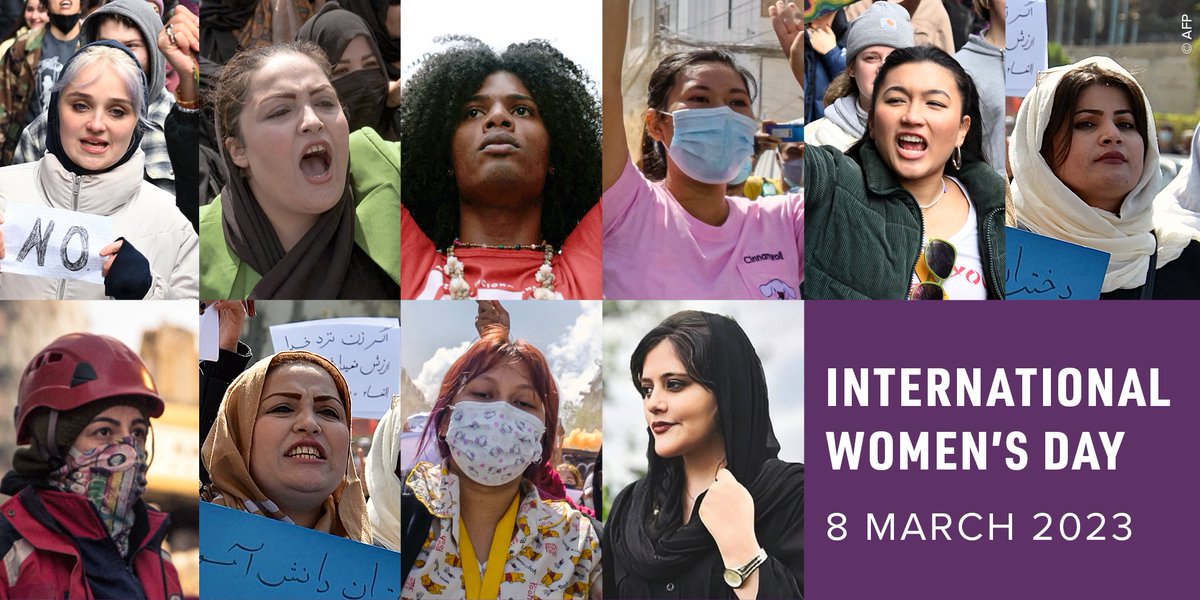 On International Women’s Day♀️ #IWD2023, workers around the word called for a gender-transformative #NewSocialContract that prioritises #genderequality, #inclusion, peace & democracy.👩🏾‍🔬🧕🏿👩🏽‍⚕️👩🏾‍⚖️👷🏿‍♀️👮🏾‍♀️👩🏽‍🏭👩🏽‍🚒👩🏾‍🏫👩🏾‍🍳
