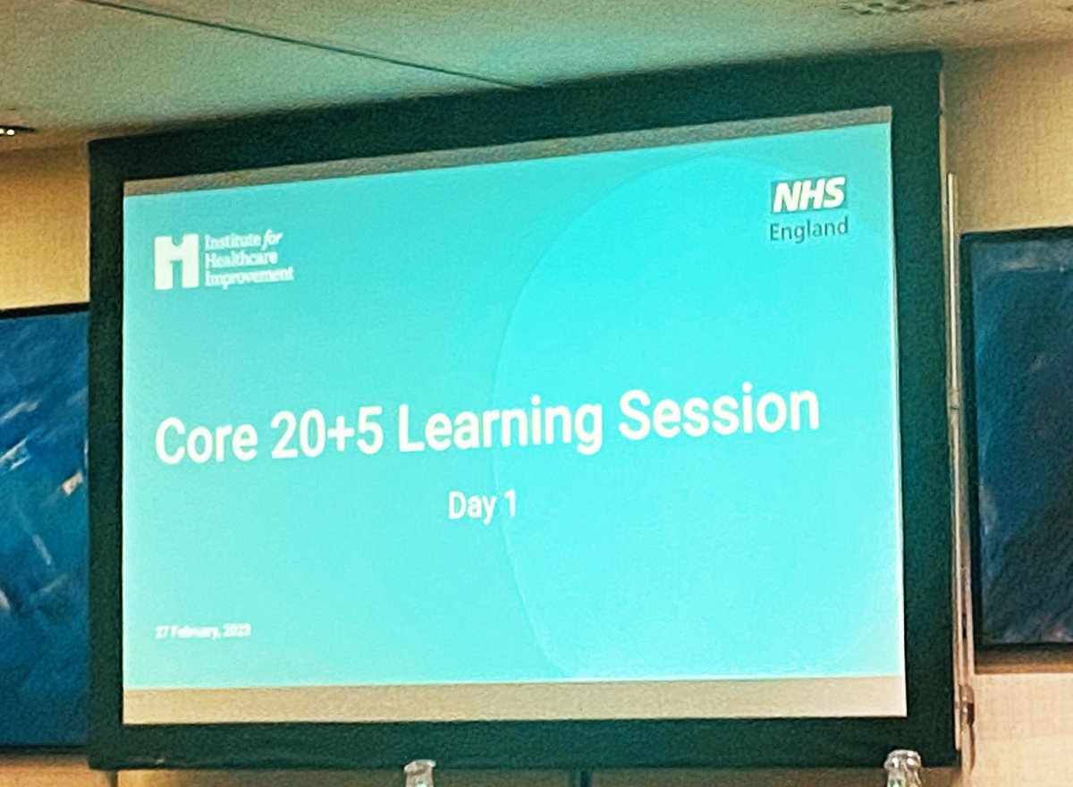 Exciting start to the week attending day one of the Core20PLUS Accelerator program with our @MSEssex_ICS team. @TheIHI @MatthewSisto1 @DrAoifeMolloy