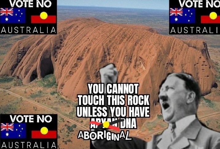 We're a 'diverse, inclusive Australia' @AlboMP said at the #MardiGras2023 yet I was born here and am forbidden from touching #AyersRock! #TheVoice will extend such racism to land near you and I no longer feel included as a citizen lacking Aboriginal-DNA! 
Thanks dumb-dumb #AlboPM