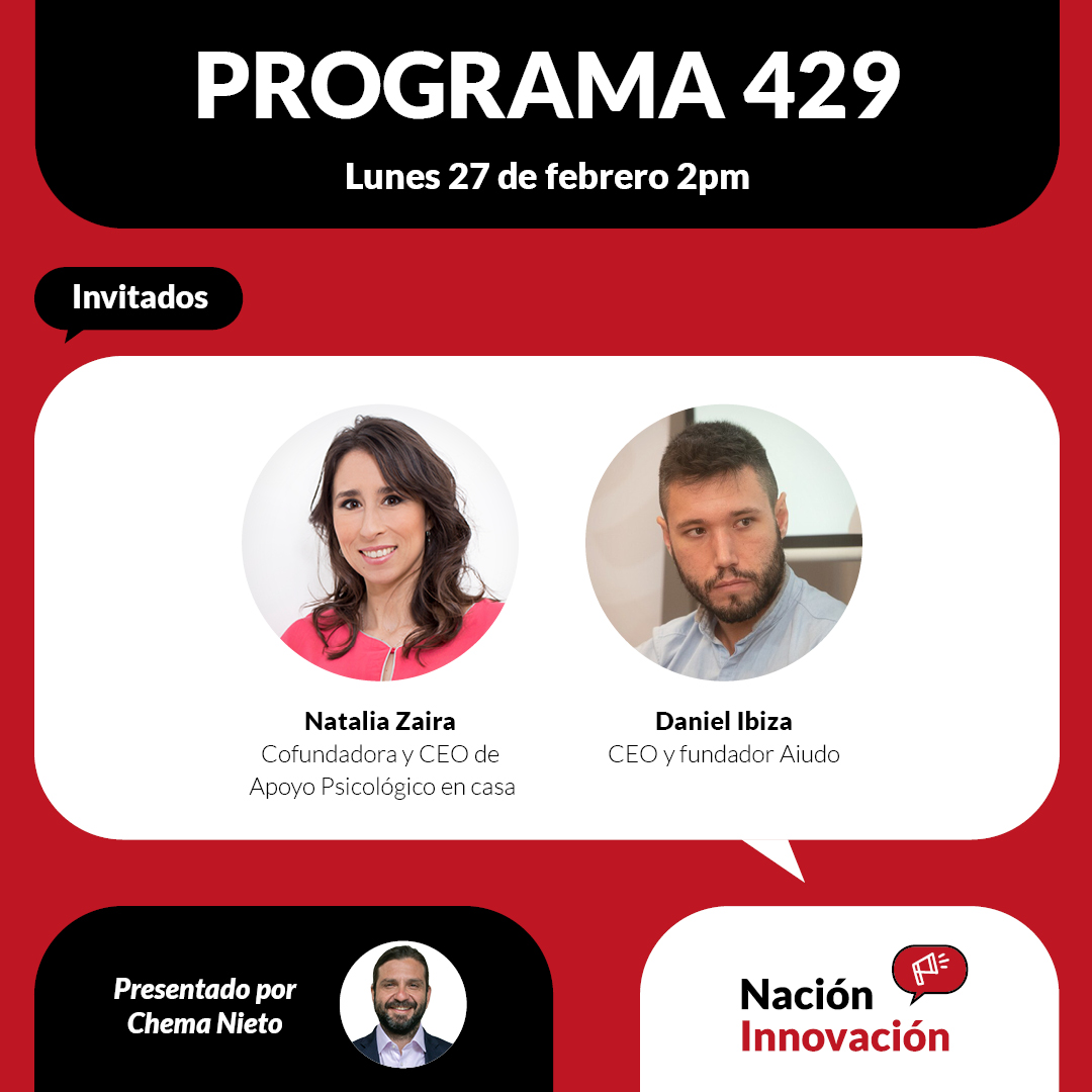 Chema Nieto (@chemanieto) on Twitter photo ¿Cómo está cambiando la forma en que las personas reciben atención médica? 🤔
🎙️ Hoy en <a href="/NacionInnovatv/">Nación Innovación Tv</a> hablaremos de las últimas tendencias tecnológicas en #salud con <a href="/daniibiza_/">Daniel Ibiza</a> (<a href="/Aiudo_es/">Aiudo</a>) y @pedrajasnatalia (@lapsicoencasa).
Nos vemos a las 14:00 👇bit.ly/41uv6DJ ¿Cómo está cambiando la forma en que las personas reciben atención médica? 🤔
🎙️ Hoy en <a href="/NacionInnovatv/">Nación Innovación Tv</a> hablaremos de las últimas tendencias tecnológicas en #salud con <a href="/daniibiza_/">Daniel Ibiza</a> (<a href="/Aiudo_es/">Aiudo</a>) y @pedrajasnatalia (@lapsicoencasa).
Nos vemos a las 14:00 👇bit.ly/41uv6DJ