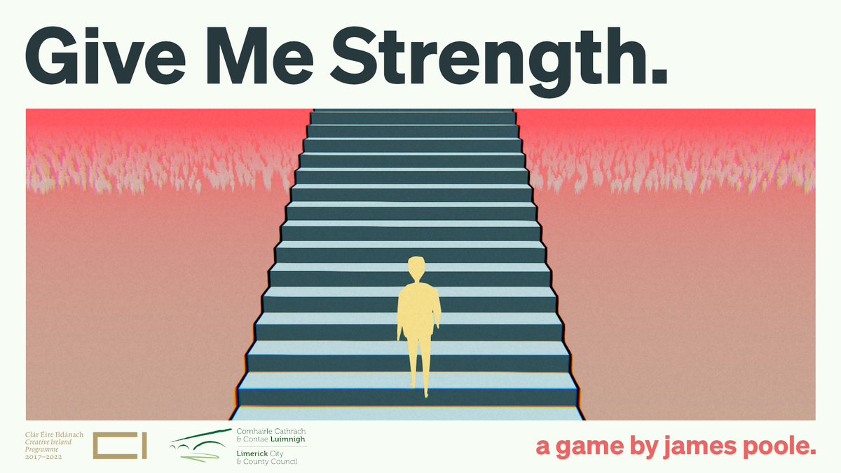 Today's #Freebruary game is Give Me Strength by <a href="/ItsAPooleParty/">James Poole</a>
It's a short interactive thought about making things and all the other things that are thought about while doing so
You can play the game here jamespoole.itch.io/give-me-streng…