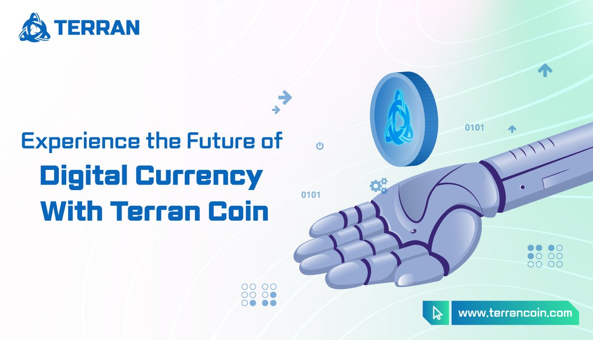 #Terrancoin, our top-rated digital currency, is the future of #digital money! With unparalleled security🛡, transparency, and convenience, you can take control of your #financial future today. ✅Visit us at: terrancoin.com #TerranChain #TRR #NFTs #NFTmarketplace