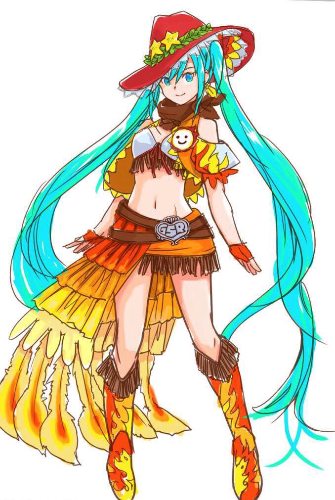 初音ミク 「お疲レーシングミクさん¶(⁄•˅̮•∖)⁋(USA ver.) 」|MayoRiyo まよりよのイラスト