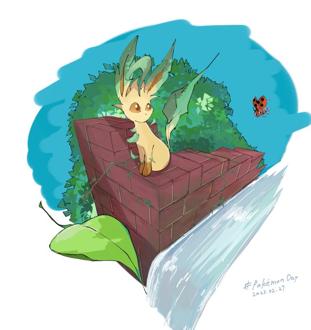 リーフィアでお祝い!#PokemonDay 