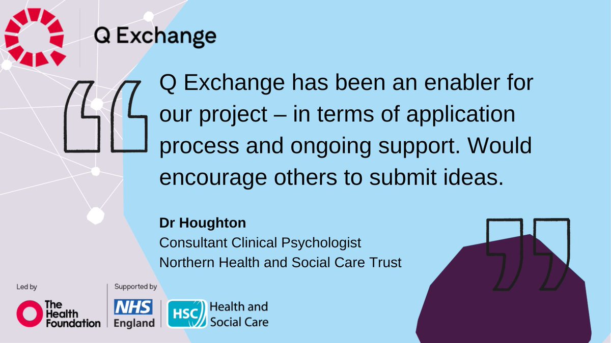 Thinking about registering your #QExchange idea? Go on and do it! We asked previous @NHSCTrust #QExchange winners about their #QExchange journey... The Developing a Clinical Health Psychology pathway for ICU trauma patients told us @SeanMcQuade_GRL @StephanieLKell4 @theQCommunity