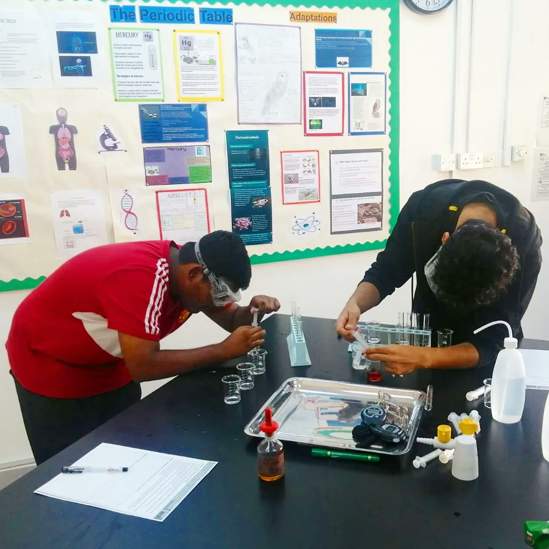 BSSalalah's tweet photo. Year 12s are completing one of their A Level practicals. They did serial dilutions and tried to find the concentration of an unknown starch solution using the iodine test.
#ALevelScience #SciencePracticals #BritishInternationalEducation
#PremiumEducation
#BestFortheWorld https://t.co/eh8N7iF1UD