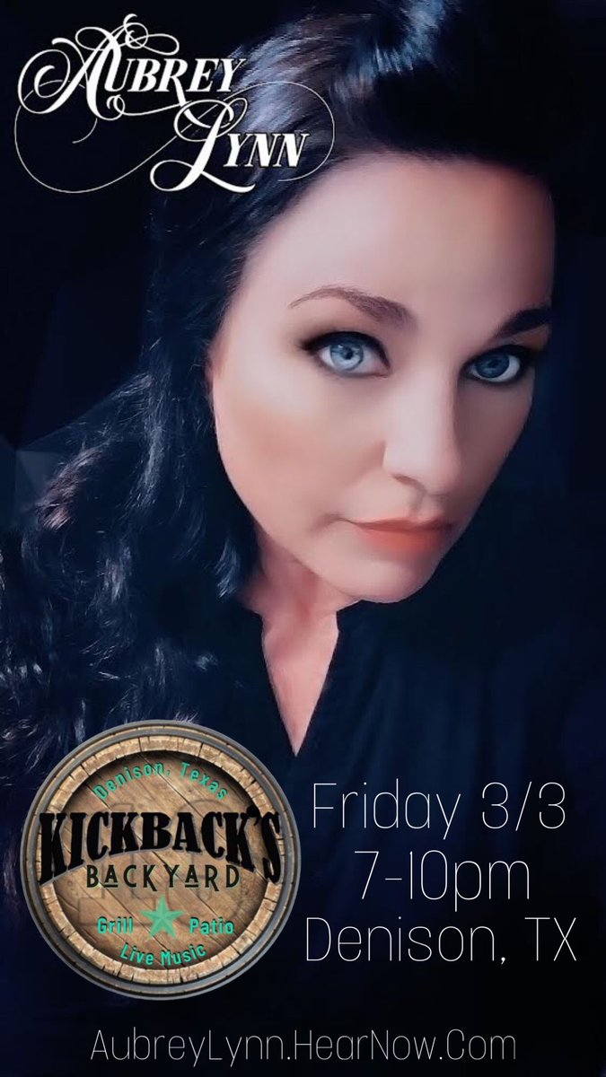 aubreylynnmusic's tweet photo. Come see us at Kickback's Backyard in Denison, TX this Friday 3/3 7-10pm! 💚🎶 #AubreyLynnMusic #KickbacksBackyard https://t.co/3vDPSdWu9c