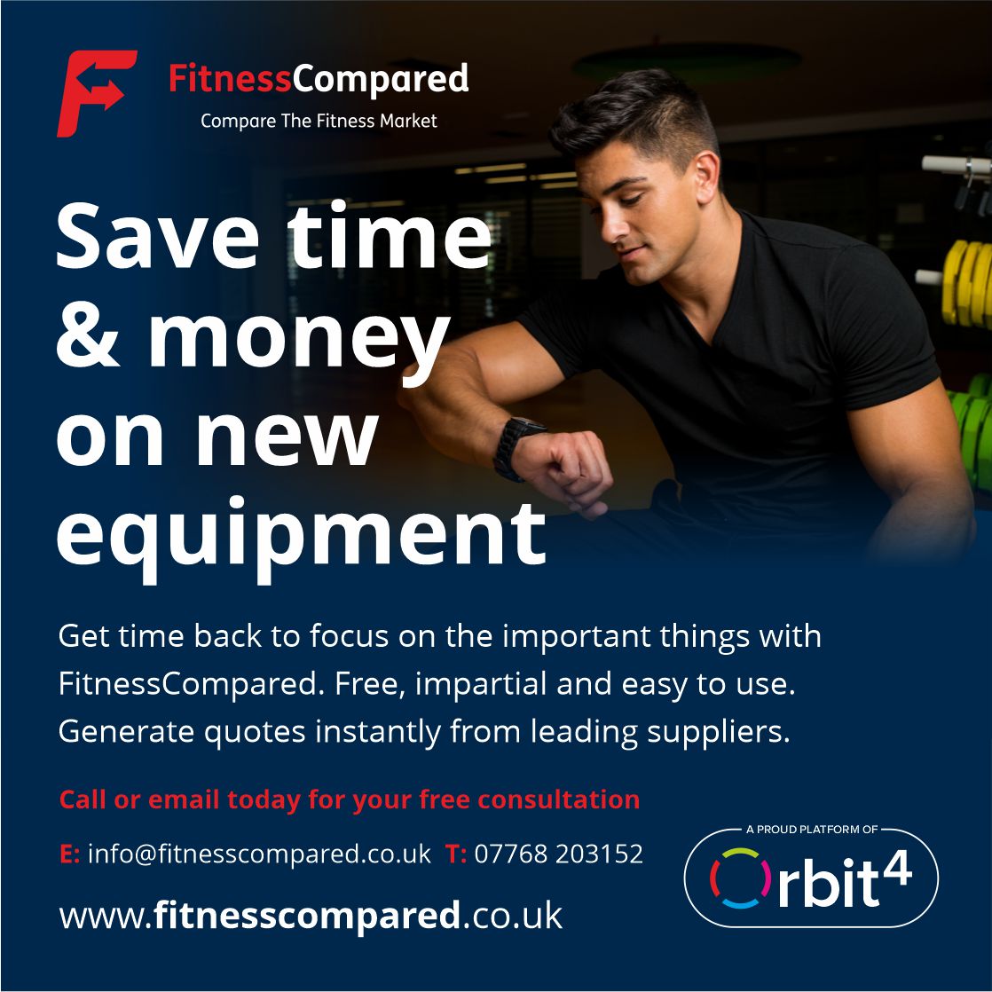FitnessCompared's tweet photo. Save time and money finding the best equipment deals for your gym - compare the market with @FitnessCompared.
#fitnesscompared #gymlife #newgymequipment
#gymdealer #orbit4
#buygym #newgym #gymreplacement #gymmakeover
#comparisonsiteuk 
#fitnessequipment #buygymequipment https://t.co/ZlwNJOCQqF