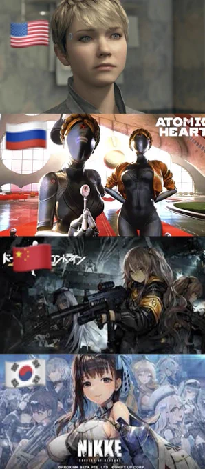 国ごとのエッッなロボット 