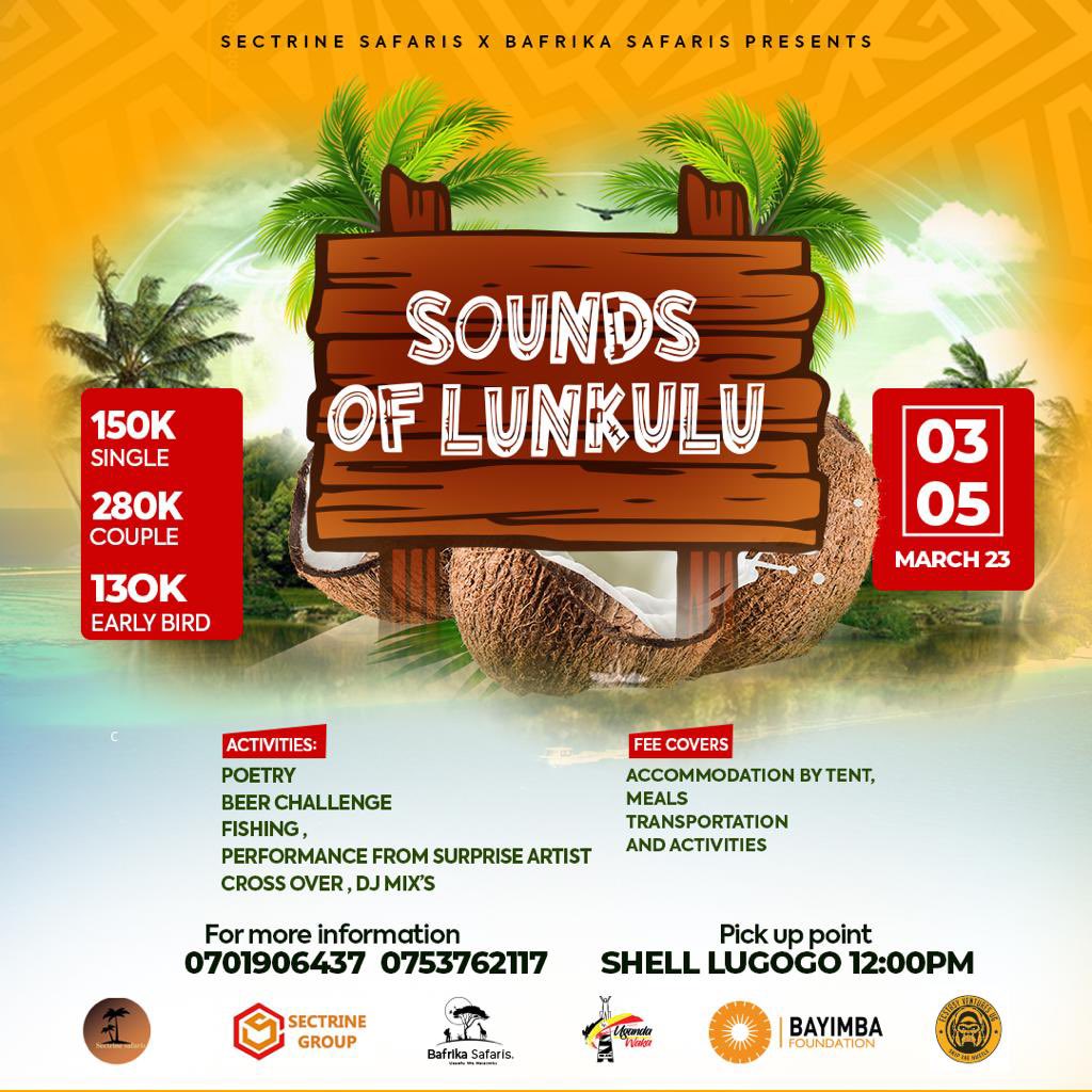 sectrinesafaris's tweet photo. Last minute call. Pack your bags and join us for a weekend escape to the islands. Immerse yourself in the beauty of paradise Get ready for unforgettable memories and an experience of a lifetime. Book now and let us take you on an unforgettable journey! #SoundsOfLunkulu https://t.co/HFAdmhWawt