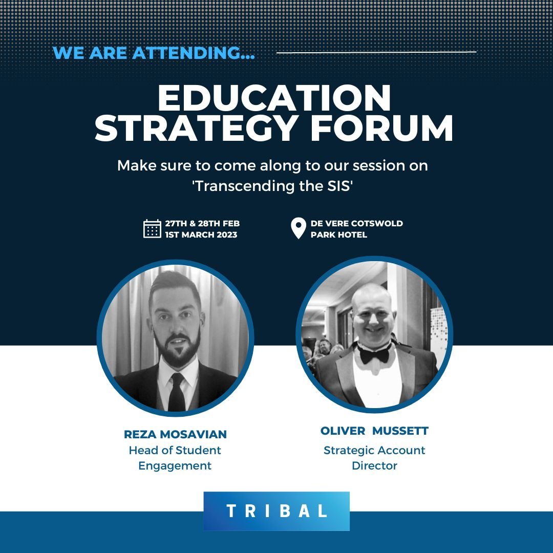 tribalgroup's tweet photo. If your at the @EduStratForum today please come and say hello π to our tribal team, Oliver Mussett and Reza Mosavian
and make sure to join us for our session 'Transcending the SIS'
#EducationSF #highereducation #universities #studentengagement https://t.co/r3onB7mRHN