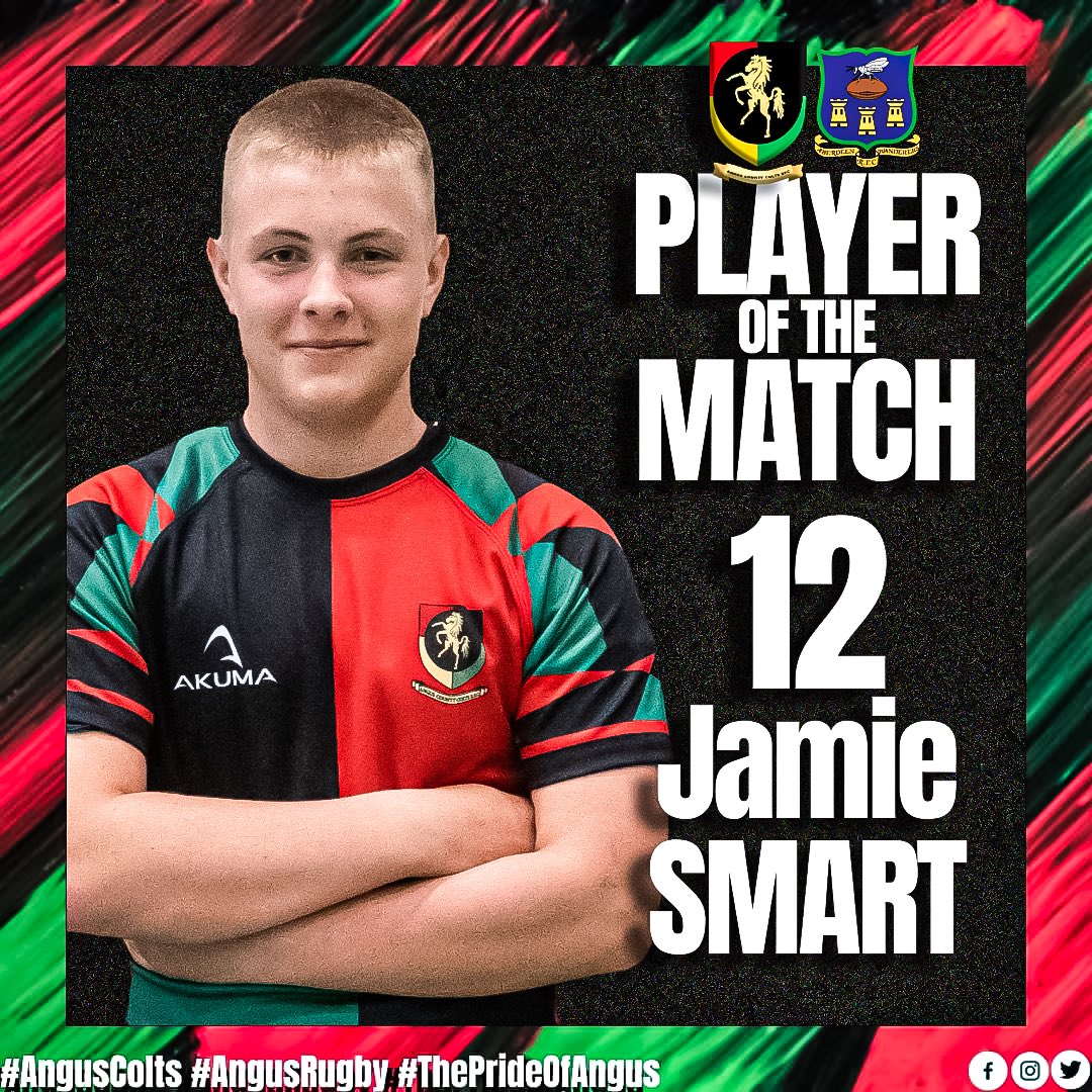 AngusColts's tweet photo. We are still currently awaiting the outcome of our match against Aberdeen Wanderers from the weekend, but a huge well done to Jamie Smart who picked up the Player of the Match award! 🙌

Nice one Jamie! 👏

#AngusColts #AngusRugby #ThePrideOfAngus #AngusVsAberdeenWanderers #Rugby https://t.co/7i2pKjCWCM