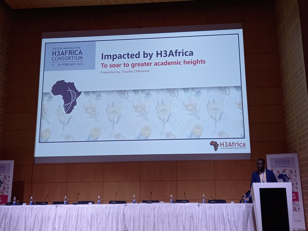 From Zimbabwe to Harvard! @tchikowore1 shared a motivating story to encourage young researchers.

#H3Africa20ConstortiumMeeting #Genomics #Genetics #ICHG2023   @GeneticsSociety @H3Africa @H3ABioNet @AfSHGenetics @4womeninscience