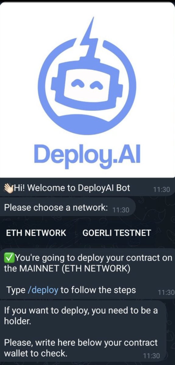 ExpoDoge's tweet image. #DEPLOYAI $DAI telegram bot is being upgraded to V3. This is a banger! Create your own custom tokens straight from telegram! $DAI mofo! 
🤖DeployAI Bot : t.me/DeployAIBot
 deployaierc20.com
 t.me/deployaiportal
