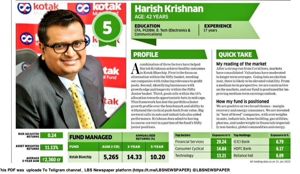 hktg13's tweet photo. Privileged to have aided in compounding of investor wealth over many years and humbled by recognition - 4th time in a row of being amongst the Top Fund Managers for long term risk adjusted returns.  🙏 https://t.co/zfxSmj0Psi