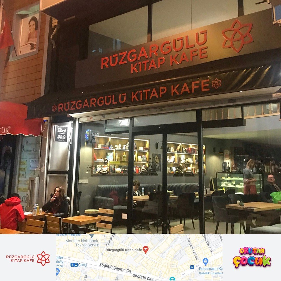 Okutan Çocuk ürünlerini en özel fırsatlarla #RüzgarGülüKitapKafe'den temin edebilir çok özel kahve ve çay menüsü ile vakit geçirebilirsiniz.