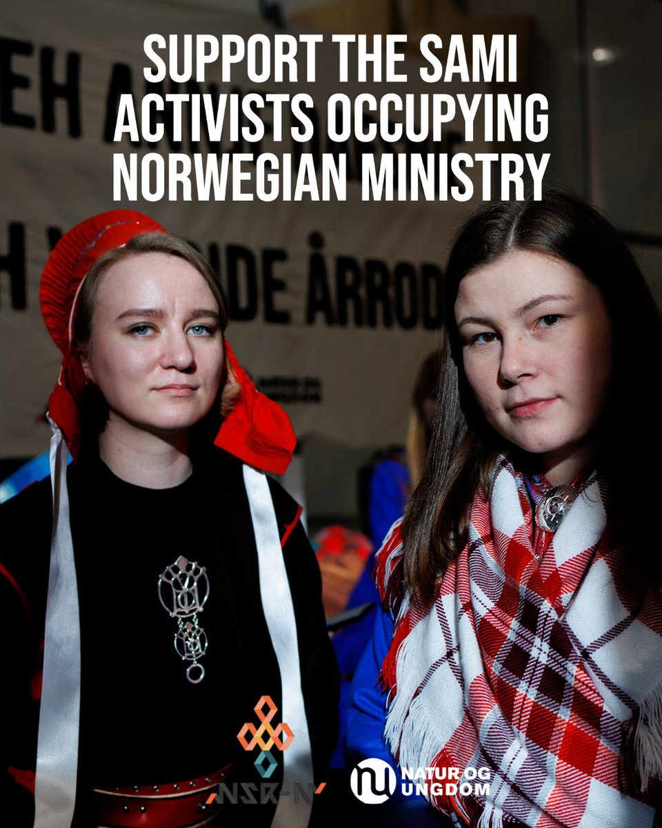 Norway @jonasgahrstore  @oeddep must urgently follow the Supreme Court ruling #Fosendommen to stop ongoing #HumanRightsViolations and secure #Sámi rights to land, livelihood & culture. 

We support the protests by Indigenous and youth activists @NaturogUngdom.