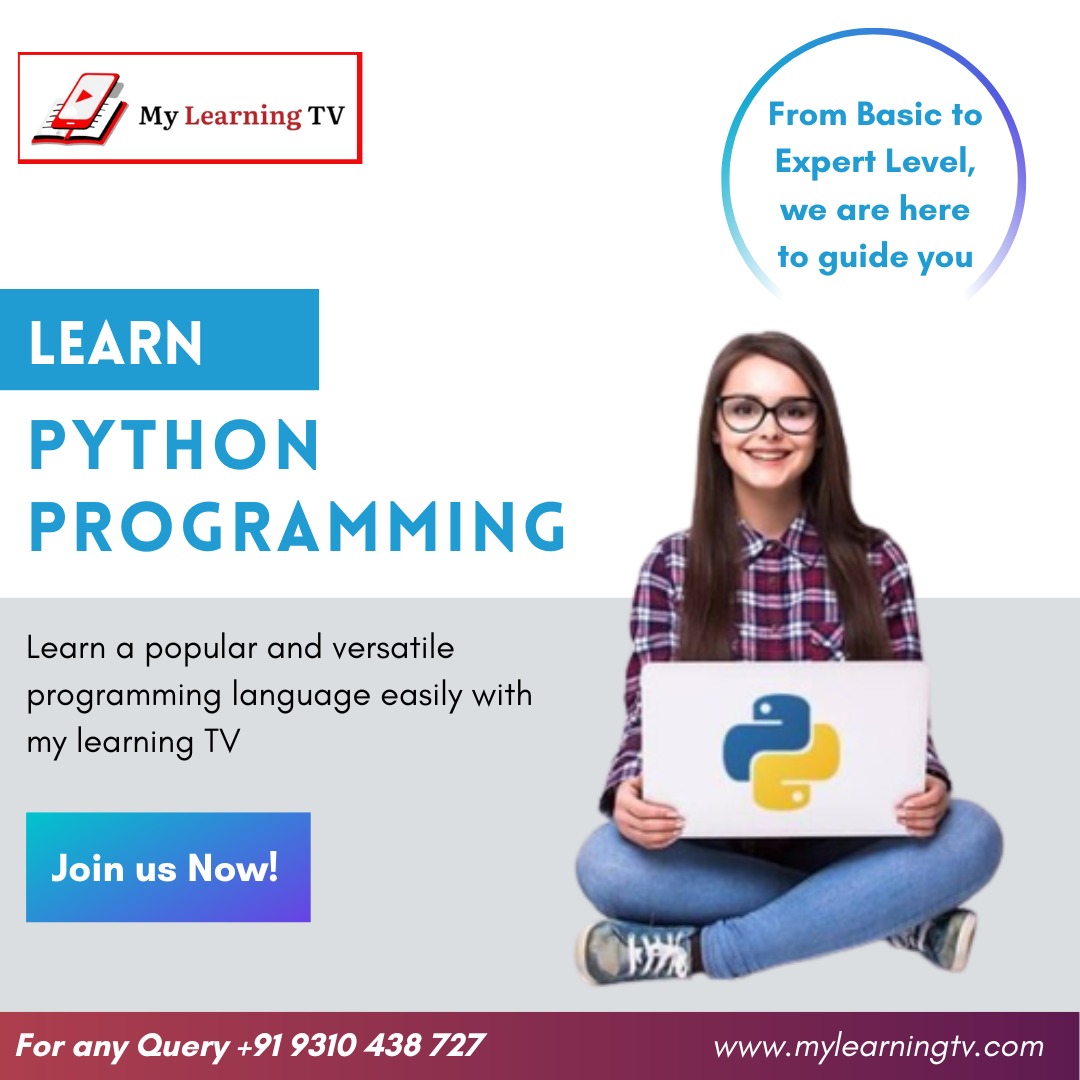 MyLearningTV's tweet image. Learn Python Programming with MyLearning TV.
*****
All the trainers can register-MyLearning TV
Follow us on My Learning TV
Contact us for more information: +91 93104 38727
-
#pythonprogramming #joinpython #pythoncourses #freelance #freelancetrainer #exceltrainer