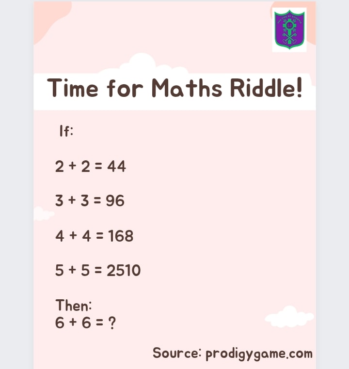 STGREGORYSCOLL1's tweet photo. #mathsriddles #Students https://t.co/ZnDnF9LgDR
