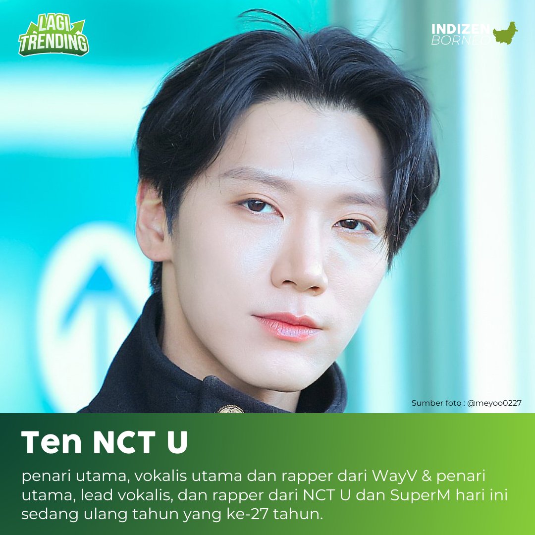 TENLEE 27TH BDAY 🥳

Met ultah Chittaphon Leechaiyapornkul/Lee Young Heum/Li Yongqin, semoga sehat selalu &amp; bahagia ya🥰

#HAPPYTENDAY
#TEN_BDAY2023 
#ShineBrightKitTENDay 
#테니생일_축하축하_하네요 
#李永钦 #텐
 #WayV #GGMU 
#IndiHome <a href="/indihomeborneo/">IndiHome Borneo</a>
