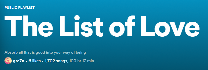 playlist is finally 100 hours 😎✨