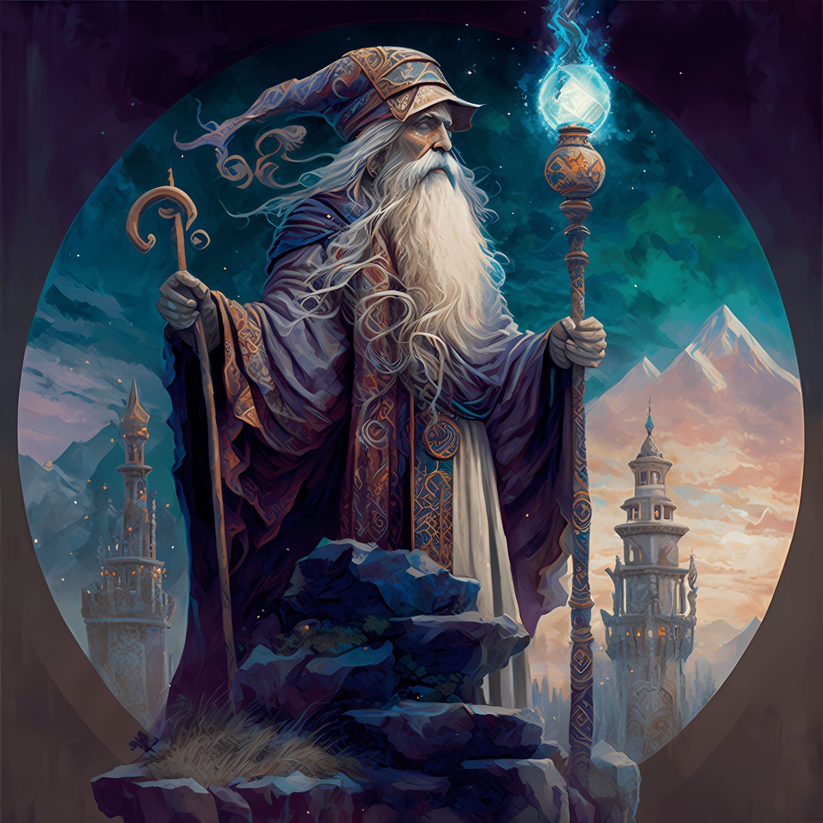 ArtisticPm's tweet photo. Mystical wizard on a mountain
#digitalwallpaper #epic #epicfantasy #wallpaper #wizard #aiart #wizardmagic #midjourney #magicspell #spellcaster #spellcasting #spellmagic #wizards #wizardmagic #mystical #mysticalart #mythical #mythicalfantasy #mythicallands #magicwand #magicweapon https://t.co/BTbsqpLm0U