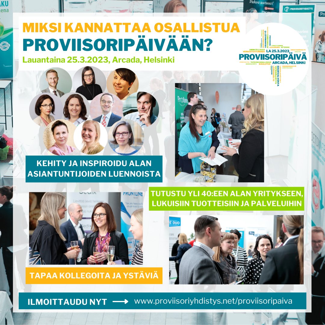 proviisorit's tweet photo. Ilmoittaudu Proviisoripäivään nyt osoitteessa https://t.co/GMlKeC8vUr

#Proviisoripäivä https://t.co/cz8wmtgKU5