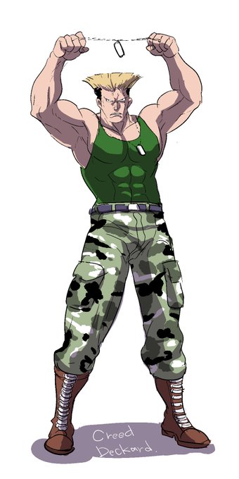 原稿ノルマ分終わってふ～一息…と思って気が付いたらできていた…っていうかまだ色々描かなきゃいけないもんはあるのに何やっとんじゃ。ということで若クリードさん。

いやだって完全に隠す気もないでしょこの髪型!そのままソニックブーム出しそうじゃん! 