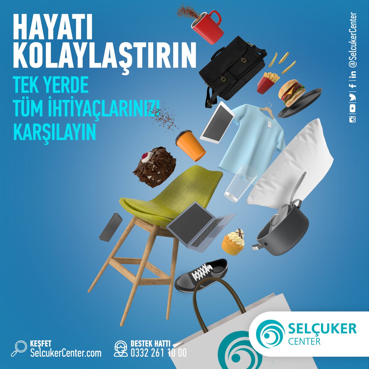 Alışverişte aradığınız kolaylık! Tüm ihtiyaçlarınızı Selçuker Center’da karşılayın.

#Selçukerdeyiz #Konya #SelçukerCenter #AVM #Selçuklu #Alışveriş #Bambi #Doğtaş #Karaca #KılıfSepeti #Migros #SezinÖzcan #Siemens #VatanComputer