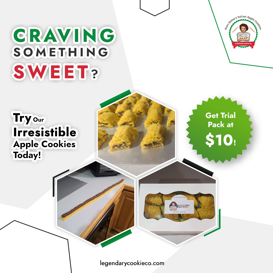 ChadLegend3's tweet image. Take advantage of this limited-time offer now and treat your taste buds to the irresistible taste of Italy!

Shop at etsy.com/shop/legendary…

#freshcookies #homemadecookies #italianapplecookies #cookiesforeveryoccasion #juicyapple  #IrresistibleTaste #cookiesforbreakfast