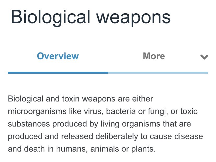 2) Russia and China have been accusing the US of creating biological weapons, but the US and NATO de