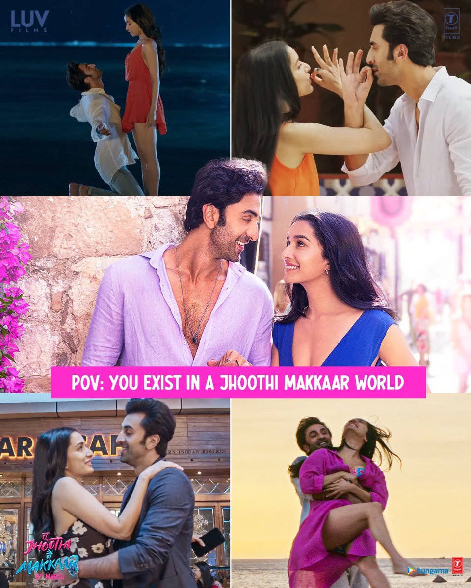 hindiflixbuzz's tweet photo. The only world we want to exist in, TBH. 🥰

#TuJhoothiMainMakkaar in cinemas on 8th March.

#RanbirKapoor #ShraddhaKapoor #luv_ranjan #AnshulSharma #modyrahulmody #gargankur #BhushanKumar #hindiflix #flixbuzz #hindiflixbuzz https://t.co/tXgvVJrCmG