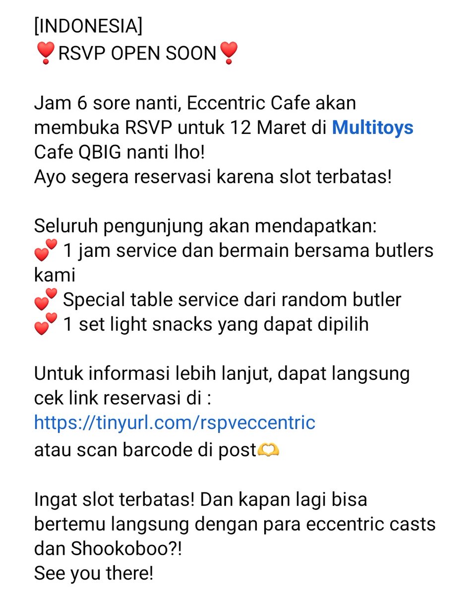 FancafeCinnamon's tweet photo. #ECCENTRICCAFE #themecafe #fancafe #ensemblestars
RSVP OPEN SOON! Stay Tune 💕
https://t.co/3ODsA49IVX https://t.co/YCXXq2UhXk