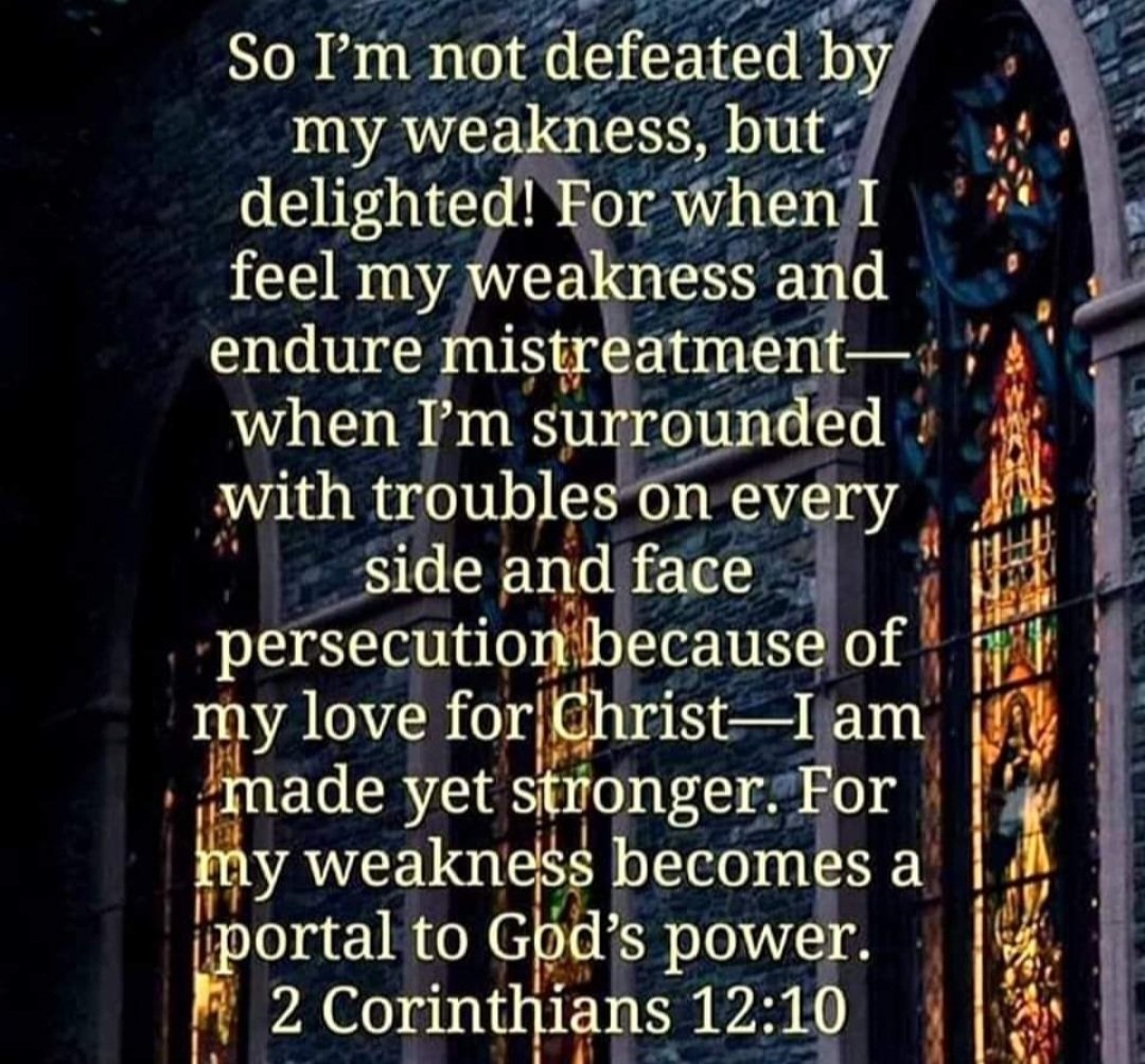 Ladymeraki1's tweet image. &apos;In your weakness is when you truly stand strong in &quot;My Strength&quot; and there will never be defeat in &apos;Me!&apos;🕊
#MoreThanAConqueror

~God~