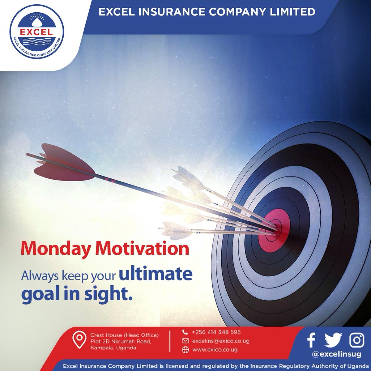excelinsug_'s tweet photo. #MondayMotivation
Always keep your ultimate goal in sight.
#ExcelInsurance #Insurance #Insured #MakeGoals #February27th #BBTitans https://t.co/GUThstkQe2
