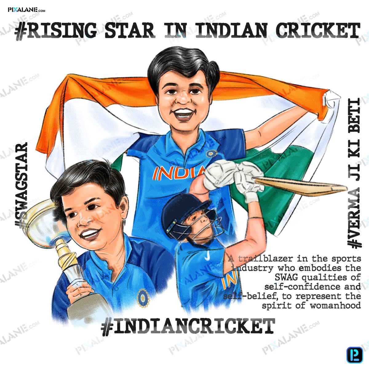 pixalane's tweet image. Bleed blue
@TheShafaliVerma @BCCIWomen @BCCI 

#pixalane #insteptechnologies #digitalart #digitalartist #digitalartwork #digitalillustrationsart #digitalillustrationart #artworkdigital #digitalpaintingart #digitaldrawingart #art #draw #shafaliverma #bcci #cricket #bleedblue