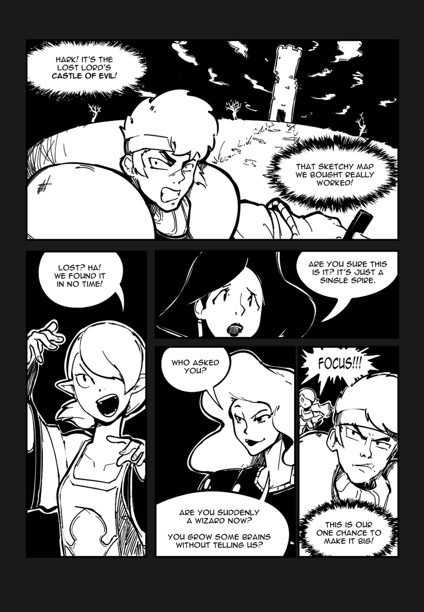 WIP of Galknights chapter 2. Hopefully it'll be done by the end of the month. 