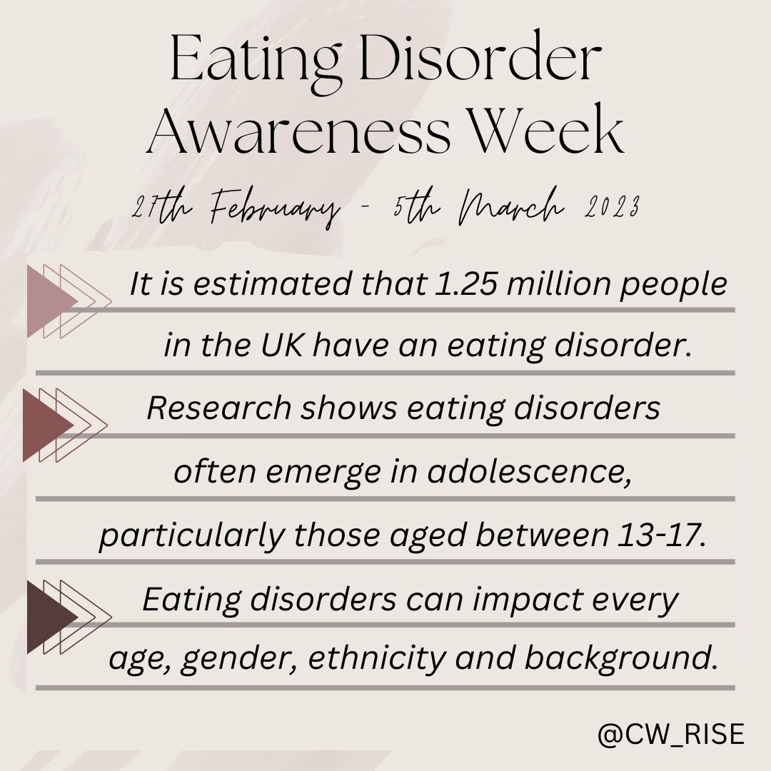 CW_Rise's tweet image. #EatingDisorderAwarenessWeek2023 For support for yourself or someone that may be having difficulties with eating. BEAT&apos;s website, webchat, email and a helpline. beateatingdisorders.org.uk

Here at RISE, we can offer support and advice by calling our RISE Helpline on 08081 966 798